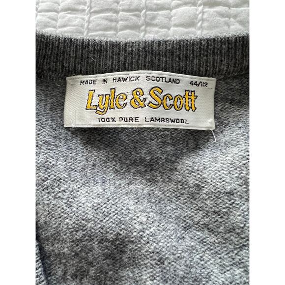Vintage Lyle & Scott 100% Pure Lambswool Sweater - Size 44 - Picture 7 of 7
